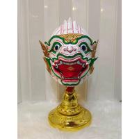 ราคา หัวโขน หนุมาน ขนาดสวมหัว รอบหัว 24 นิ้ว งานกระดาษ งานกำมะลอ วาดลายเส้นสวยงาม แข็งแรงทนทาน ฟรีขาตัั้งสีแดง ของที่ระลึก (24616172487)