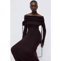 ราคา H&M(เอชแอนด์เอ็ม) เดรสเปิดไหล่ Women Off-the-shoulder dress 1294644_2 (41172171062)