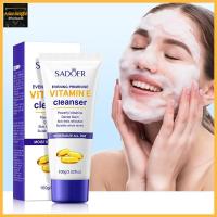 ราคา โฟมล้างหน้า วิตามินอี Sadoer Vitanmin E Cleanser Moisturize โฟมล้างหน้าสิว โฟมล้างหน้าผญ ล้างหน้าขาวใส ล้างหน้าลดสิว1113 (23344847617)