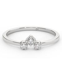 ราคา แหวนเพชรชู 3 เม็ด 9k (18091175533)