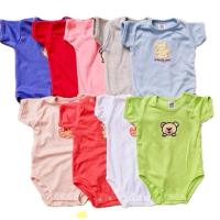 ราคา บอดี้สูทขาเว้าสีพื้นลายปัก ไซส์0-3เดือน ผ้าคอตตอนนุ่ม *แพ็ค3ตัว* (29107762883)