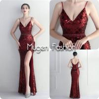 ราคา Mugen Fashion (มูเกน แฟชั่น) ชุดราตรี ชุดออกงาน เดรสราตรี เดรสออกงาน เดรสยาว เกรดพรีเมี่ยม (21680268725)