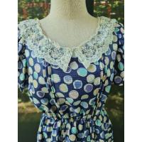 ราคา ชุดเดรสสีฟ้า ผ้าไหมญี่ปุ่น (20290135550)