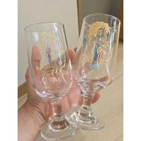ราคา [ทั้งเซ็ต] แก้วไวน์2ใบ Rapunzel ขนาด6×16cm สินค้าญี่ปุ่นมือสอง งานแท้ (27278952086)