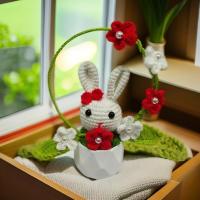 ราคา Tutu Finished Handmade Knitted Office Ornament Potted Plant Gift for Teacher's Birthday Valentine's (42370326583)