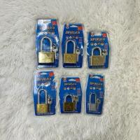 ราคา กุญแจไส้ทองเหลือแท้คุณภาพดี เหล็กชุบแข็ง ป้องกันการตัด/เลื่อย ตราแรด (26782673921)