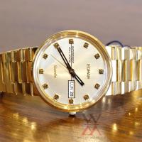 ราคา นาฬิกา POMAR รุ่น 78045 GG01(ทอง) QUARTZ 3ATM Day-Date หลักตัวเลขหมุดสีทอง Commander Style! (19896645779)