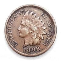 ราคา เหรียญ Indian Cent, 1898, One Coin LOT, จำนวน 1 เหรียญ, Free Shipping, ส่งฟรี (43060932954)