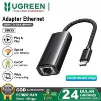 ราคา Ugreen อะแดปเตอร์ USB C เป็น LAN Ethernet RJ45 ความเร็วเครือข่าย 100Mbps 10CM (42409585440)