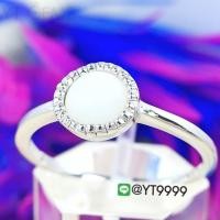 ราคา แหวนมุกดาหาร แหวนเงินแท้ ชุบทองคำขาว พลอยมุกดาหารแท้(มูนสโตน) YTG2363 (3117850034)