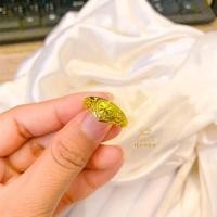 ราคา แหวนทอง 2 สลึง ลายหัวใจแกะสลัก ทองปลอมเหมือนแท้ สีทองสุก (43450541648)