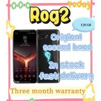 ราคา Asus ROG2 Black 128GB ของแท้ 95% ใหม่ Global ROM 4G Dual SIM โทรศัพท์สําหรับเล่นเกมในสต็อก Express Shipping รับประกัน 3 เดือน (48750930904)