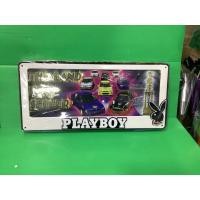 ราคา ป้ายทะเบียนรถยนต์PLAYBOYสีขาวหน้าหลัง (5455460556)