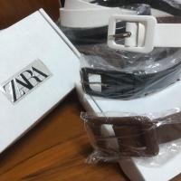 ราคา พร้อมส่ง ✅ เข็มขัด ZARA พร้อมกล่อง มีให้เลือก 3 สี ขาว/ดำ/น้ำตาล (29954864181)