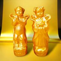 ราคา MUT[88]กิมท้ง-เง็กนี้ง ลูกศิษย์เจ้าแม่กวนอิม เนื้อเรซิ่น สีทอง กว้าง 1 นิ้ว สูง 6นิ้ว นำเข้าจากประเทศจีน (23445230878)