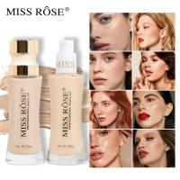 ราคา MISS ROSE Facial Makeup Lasting Non-Take-Off Liquid Foundation คอนซีลเลอร์ใสธรรมชาติ Light Moisturizing Liquid Foundation (47350665959)