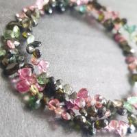 ราคา สร้อยคอหินแท้ ทัวร์มาลีน (Natural tourmaline necklace) 16" (1979972448)