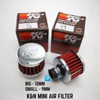 ราคา K&N Mini Air Breather Racing Filter 12 มม. / 9 มม. ไส้กรองอากาศขนาดเล็ก KNN (44124588917)