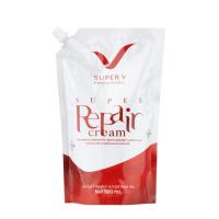 ราคา (ถุง 500 มล.) ซุปเปอร์ รีแพร์ครีม ทรีทเม้นท์ผสมเคราตินเข้มข้น ซุปเปอร์วี SUPER V INTER REPAIR CREAM (25921381569)