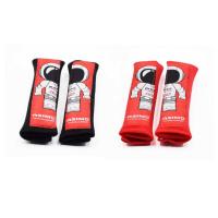 ราคา ราคาต่อ 2 ชิ้น หุ้มเบลท์ผ้า อาซีโม่ ฮอนด้า สีแดง กับ ดำ ASIMO Auto Seat Belt Cover Honda Car Seat civic city accord jaz (4391720077)