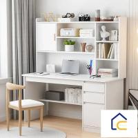 ราคา โต๊ะทำงานพร้อมชั้นวางหนังสือ คอมพิวเตอร์สำนักงาน โต๊ะทำงานพร้อมลิ้นชักในบ้าน (22782320720)