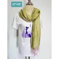 ราคา ผ้าพันคอ ผ้าคลุมไหล่ สีเขียวตองชมพู ผ้านุ่มมากๆๆ (27035167624)