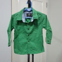 ราคา เสื้อเชิ้ตเด็กสีเขียวของ h&m แท้ 100% (2408228856)