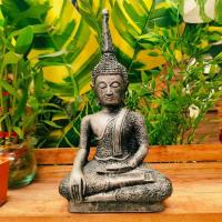 ราคา พระพุทธรูปพระเชียงรุ้งศิลปะเชียงรุ้งขนาดฐานประมาณ 5 นิ้วสูง 10 นิ้วงานเรซิ่นสีเงินเก่าผ่านพิธีพุทธาภิเษกสามารถบูชาได้เลย (26076728248)