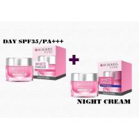 ราคา ROJUKISS WHITE PORELESS DAY SPF35/PA+++ +NIGHT CREAM 45ml. (1 แถม 1) โรจูคิส เซ็ต ไวท์ พอร์เลส เดย์ ครีม + ไนท์ครีม (3693811784)