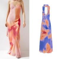 ราคา ซาร่า เชือกแขวนคอคอวีแขนกุดพิมพ์ชุดผ้าพันคอยาว 8031364 (41659230294)