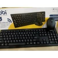 ราคา NOBI ชุดคีย์บอร์ดและเมาส์ไร้สาย (2in1) รุ่น NK06 สีดำ (1976803036)