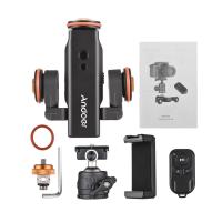 ราคา [2025 ใหม่] Andoer Motorized Camera Video Dolly with Scale Incepting Auto Dolly Motorized Video Slider Skater 3 ความเร็วปรับ 2.4G รีโมทคอนโทรลผู้ถือโทรศัพท์ Ballhead Re (43060366423)