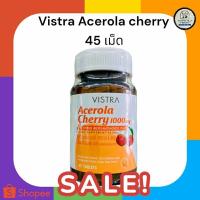 ราคา Vistra Acerola Cherry 1000 mg 45 เม็ด บำรุงผิว เสริมภูมิคุ้มกัน ป้องกันหวัด (25772603746)