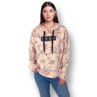 ราคา เสื้อฮู้ดผู้หญิง | เสื้อสเวตเตอร์ motif floral ดั้งเดิมโดย DKNY (24243562282)