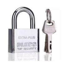 ราคา แม่กุญแจล็อค BLISS พร้อมลูกกุญแจ 3 ดอก สีเงิน (6560524252)