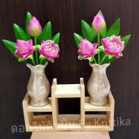 ราคา ดอกไม้ดินปั้น ดอกบัวไหว้พระ ดอกบัวบูชาพระ  ดอกบัวดินปั้น ดอกบัวปลอม พานพุ่มดอกบัว ดอกไม้ปลอม ดอกไม้ประดิษฐ์ (10794458068)