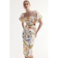 ราคา H&M(เอชแอนด์เอ็ม) เดรสคอตตอนแบบเปิดไหล่ ผู้หญิง 1272220_1 (25341921441)