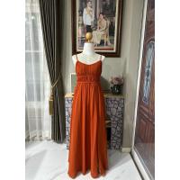 ราคา ชุดราตรียาว(ไซส์ S)สีส้มอิฐ#มือสอง (27119591247)