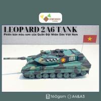 ราคา ชุดโมเดลกระดาษรถถังหลักเสือดาว 2ก6 รุ่นกองทัพคนเวียดนาม (55500696794)