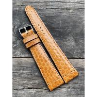 ราคา Huncroc สายนาฬิกาหนังงูทะเลแท้100% สีน้ำตาลแทน 20มิล (3518189811)