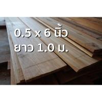 ราคา ลำพูนค้าไม้ (ศูนย์รวมไม้ครบวงจร) กว้าง 6 นิ้วxหนา0.5นิ้วxยาว1.0ม. ไม้สักแปรรูปไส4หน้า (1แผ่น) ไม้สักแก่ ไม้สัก ไม้จริง (9912732838)