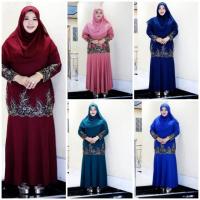 ราคา ชุดเดรสมุสลิม ทรงหางปลา Big Size + ผ้าคลุม​เข้าชุด​ (6136588155)