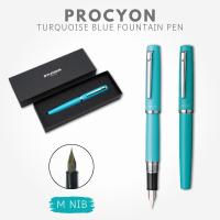 ราคา Platinum Fountain Pen Procyon #52 Turquoise Blue Medium PNS-5000 52-3, Japan Diary/ Journal Stationery (41064937753)