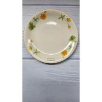ราคา Nakano จานขนม พื้นขาวลายดอกไม้ ราคาต่อใบ (27910490320)