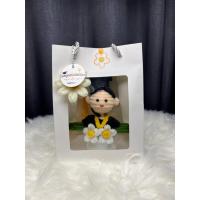 ราคา ช่อดอกไม้ตุ๊กตาบัณฑิต & กระถางดอกไม้บัณฑิต (29040258423)