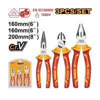 ราคา INGCO ชุดคีม VDE หุ้มฉนวนกันไฟฟ้า 3 ชิ้น รุ่น HIKPS28318 (27934897334)