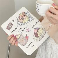 ราคา 24 ชั่วโมงเคส เคสไอแพด Air7 Gen9 Gen11 ช่องใส่ปากกาขวา Delicious cake Acrylic เคส ipad Pro11 2024 (25250353826)