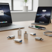 ราคา ชุดอะแดปเตอร์ OTG USB เป็น USB C 5 ชิ้น Type C ตัวผู้เป็นตัวเมีย สําหรับ Samsung MacBook iPhone 15 16 (42820708686)