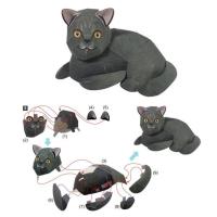 ราคา โมเดลกระดาษ 3D : แมว บริติช ช็อตแฮร์ (British Shorthair) กระดาษโฟโต้เนื้อด้าน กันละอองน้ำ ขนาด A4 2 (22566058409)