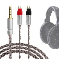 ราคา Geekria สายสัญญาณเสียงอัพเกรดทองแดงแบบจีบสีเงินเข้ากันได้กับหูฟัง Sennheiser HD600, HD650, HD660S2, สายหูฟัง 4.4 มม. (1.5 ม.) (26834429307)